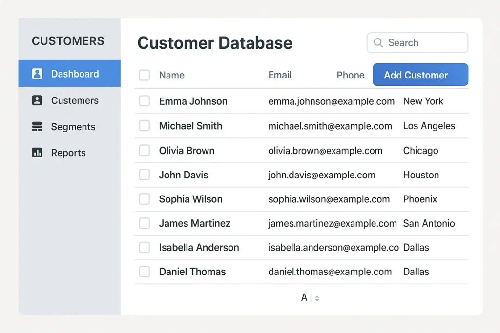 Customer Database Tool