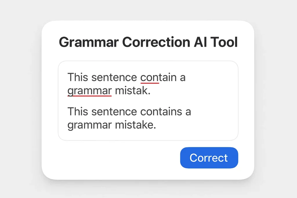 Grammar Correction AI Tool